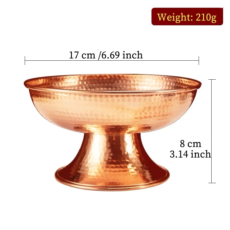 Красная медная чаша из меди Tribute 21 см