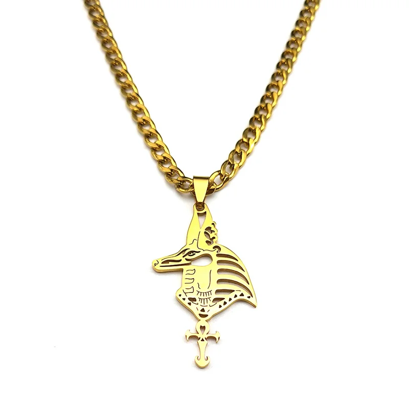 Ожерелье с подвеской в виде креста из нержавеющей стали