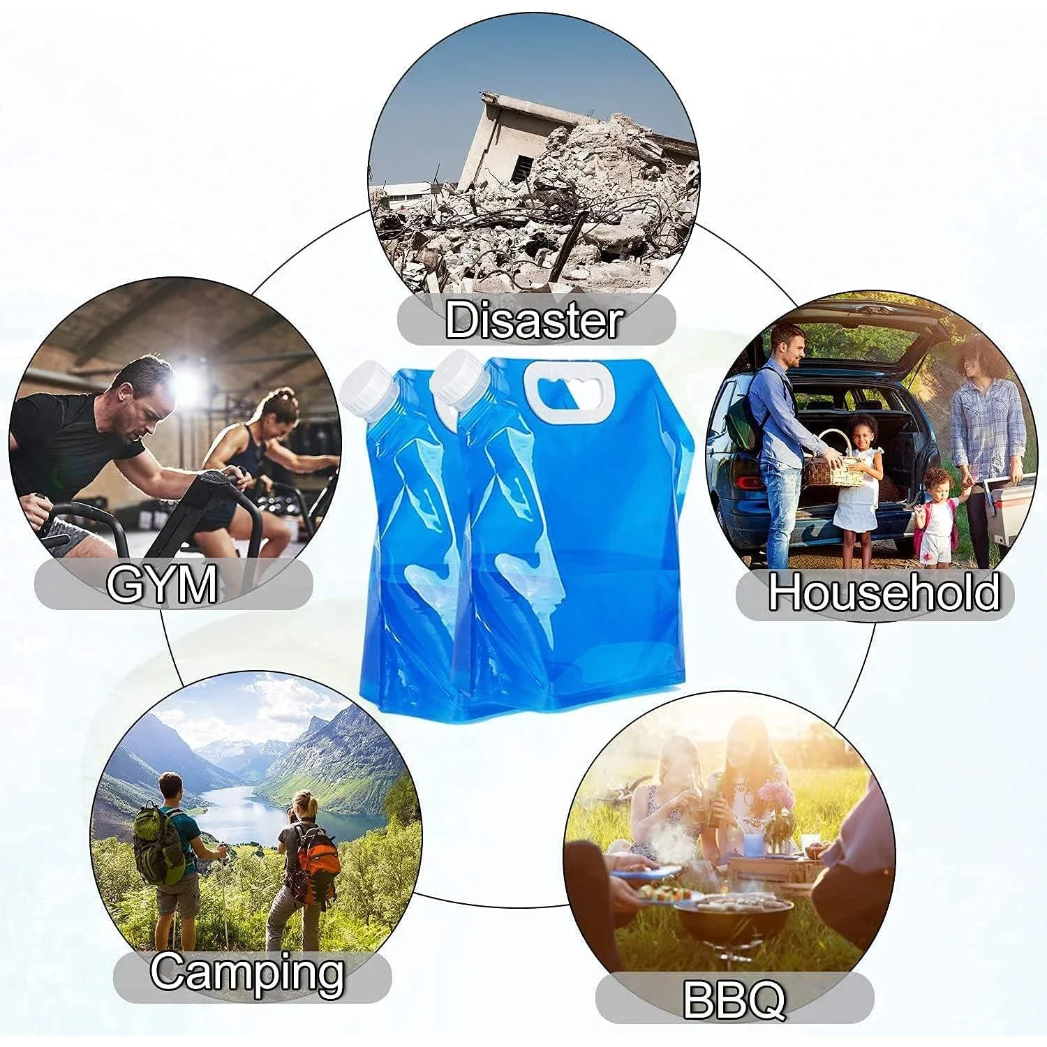 1.32 Гал/2.64 Гал портативная Фотосессия: идеально подходит для кемпинга на открытом