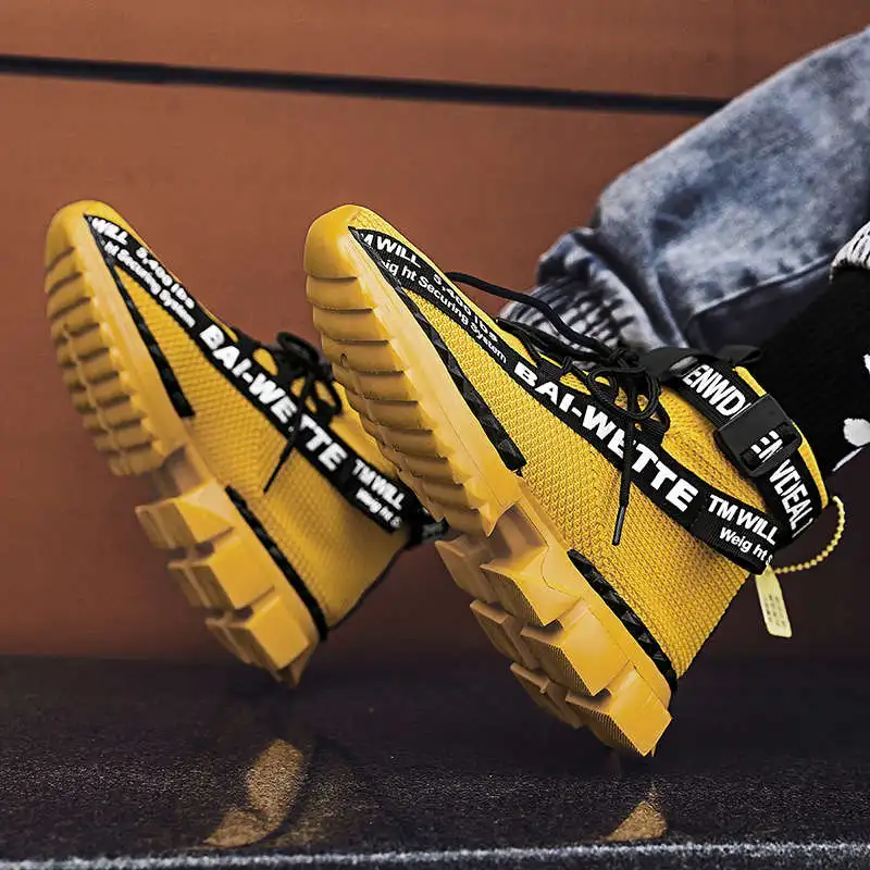 

Zapatiilas Sport Shoes Male Non-Leather Casual Black Running Shoes Hot Style Sports Shoes Men Knit Sneakers Man Summer Tennis