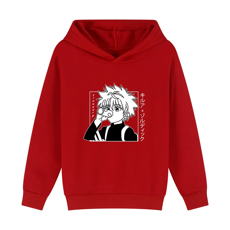 Толстовки HXH Hunter X одежда Hisoka Kurapika свитшот для мальчиков толстовка с капюшоном в