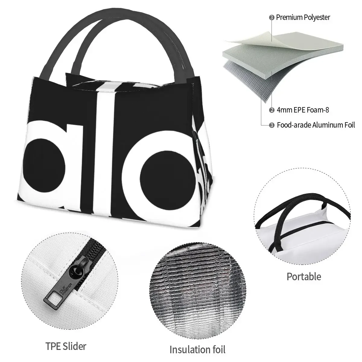 Сумка для ланча WAl0 с логотипом Модный повседневный Ланч-бокс женщин школьная