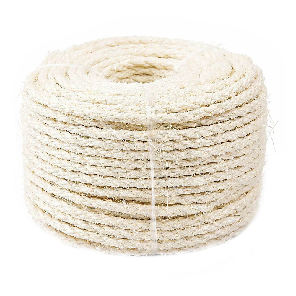 

Rope Cat Hemp Scratching Sisal String Twine Post Natural Diy Jute Scratcher Decorative Garden Claw Grinding Gift