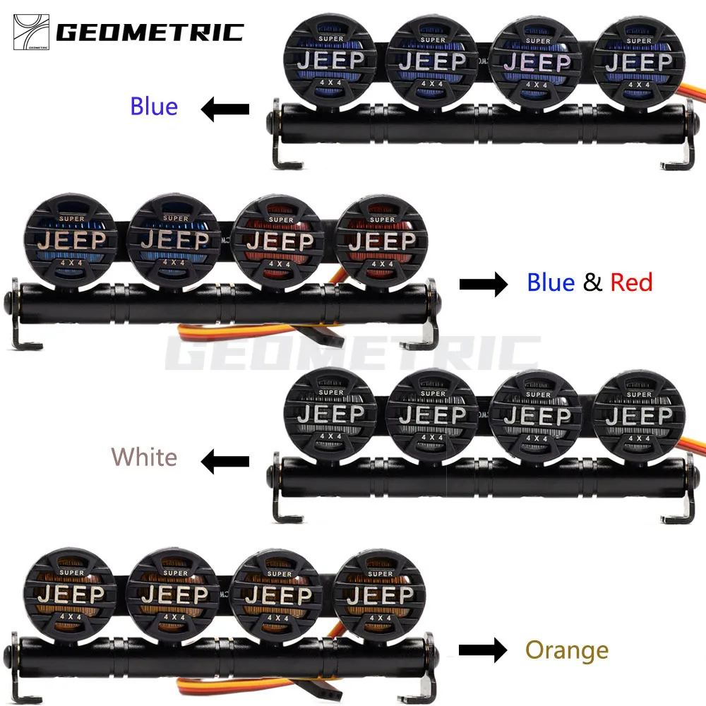 

Metal and Plastic102MM Multi Function Ultra LED Light Bar 1Pcs FOR RC Car Crawler 1/10 1/8 TRAXXAS AXIAL TAMIYA RC4WD