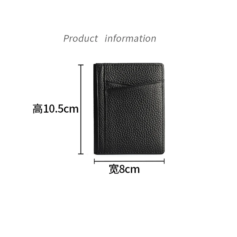Brief Leather Card ID Holder Package Driver's License Bank Credit Business Private ID Card Holder Case Set Clip Bag Cover