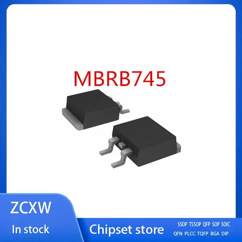 

10 шт./лот MBRB745 MBR745 745 TO-263 7A 45V
