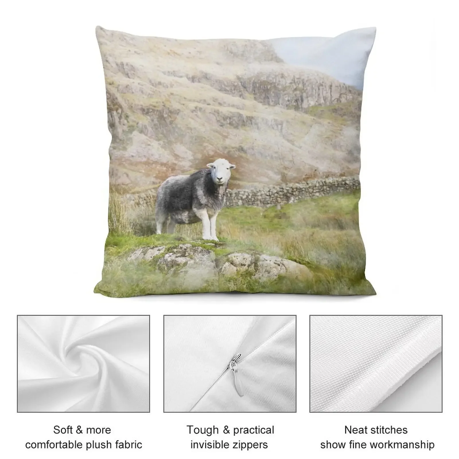 Waterclour фото Гердивик овца День матери декоративная подушка диванные подушки