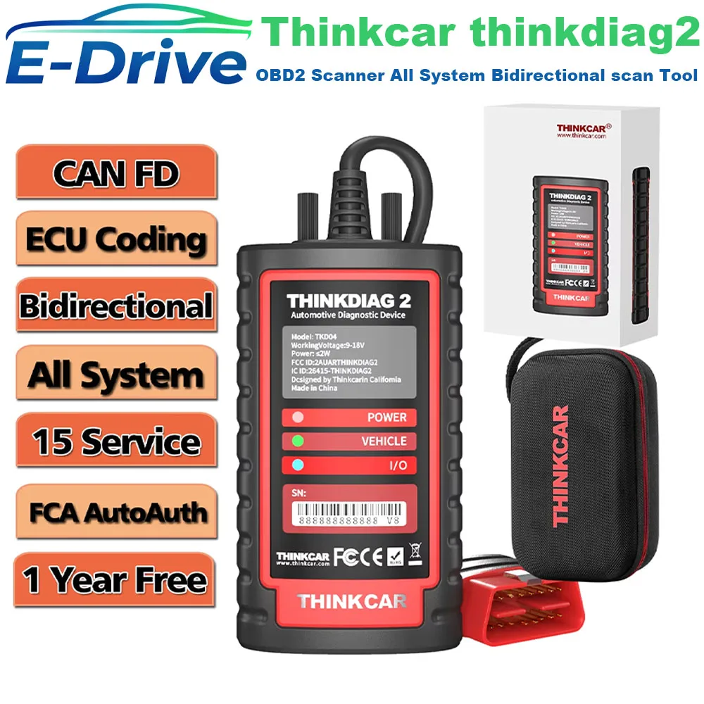Фото Диагностический сканер THINKCAR Thinkdiag 2 (SN 9884309XXX) с поддержкой прошивки, диагностика всех систем DZ/XD/XP/PD, аналог DBScar7 VII, поддержка протокола CAN FD №4