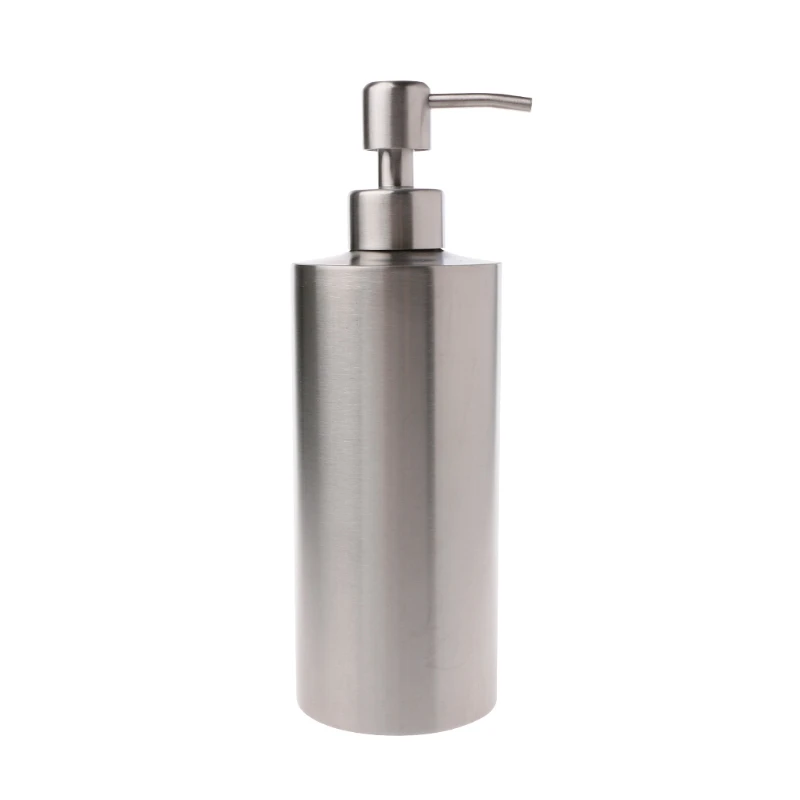 

304 Stainless Steel Pump Liquid Soap Lotion Dispenser Bottle Kitchen Bathroom
