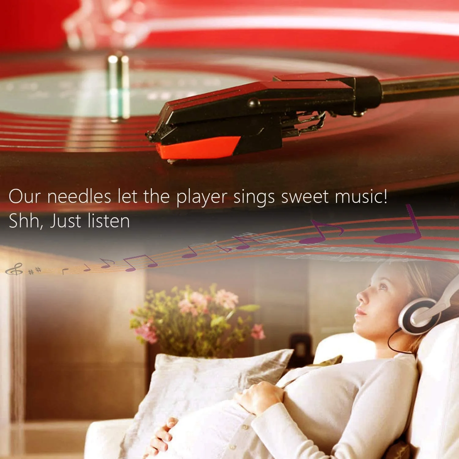 Сменные иглы для проигрывателя пластинок сменные виниловых LP-фонограф Victrola