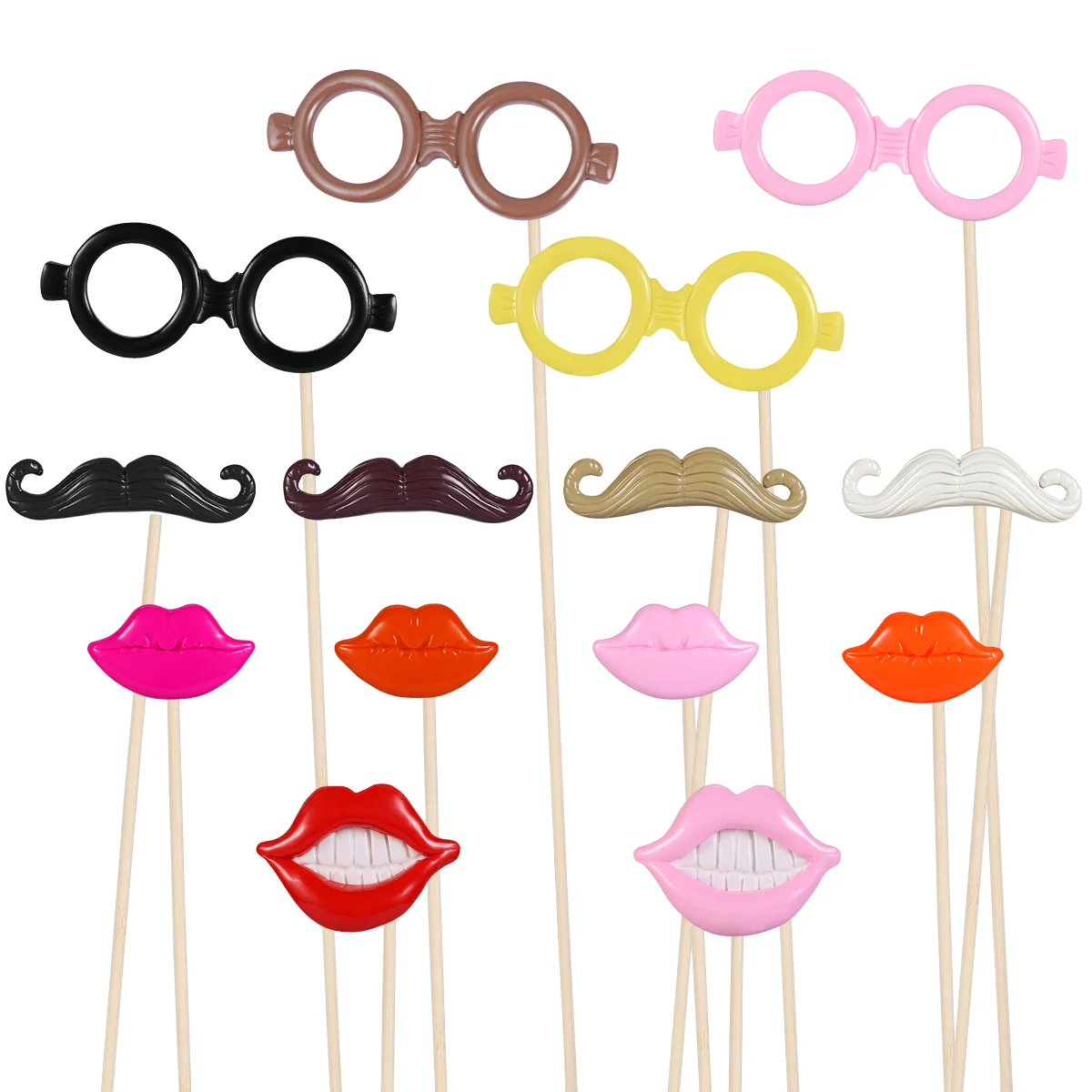 

14PCS Birthday Photo Props Creative DIY Accessories Party Favors Party Supplies for Birthday Holiday