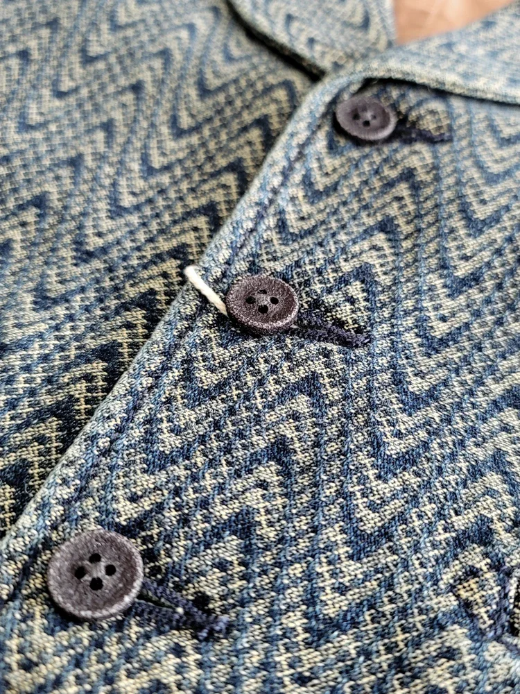 Мужская одежда Amekaji жилет с воротником зеленого фрукта в американском стиле