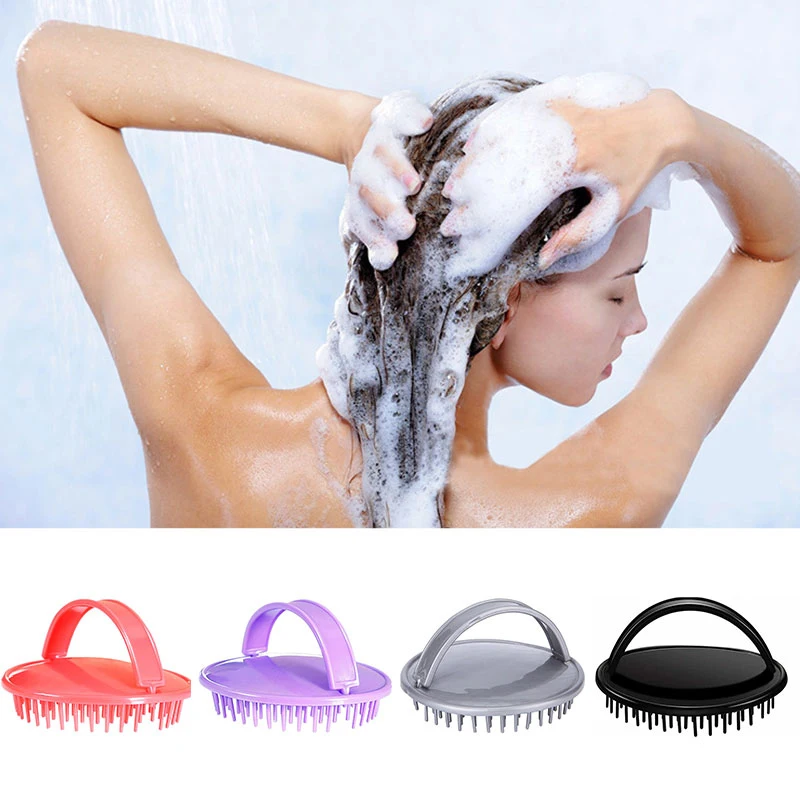

Wet and Dry Scalp Massage Brush Head Cleaning Adult Soft Household Bath Silicone Shampoo Brush Massage Comb