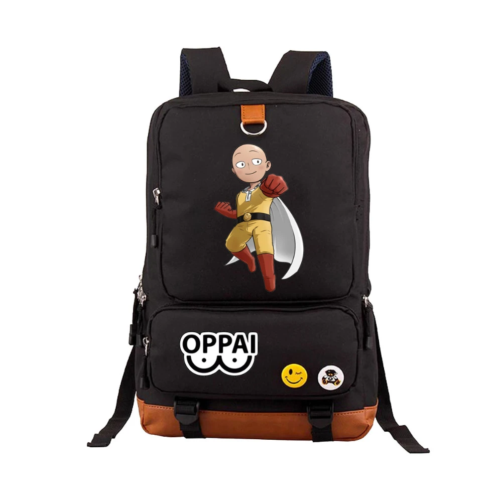 

Износостойкий дышащий рюкзак из ткани Оксфорд с принтом Аниме ONE PUNCH-MAN, вместительная школьная сумка для ноутбука для мужчин и женщин