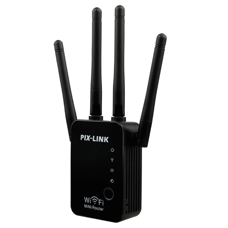 

Усилитель сигнала PIX-LINK 300 Мбит/с, четырехантенный маршрутизатор, Wi-Fi ретранслятор, расширитель беспроводного маршрутизатора