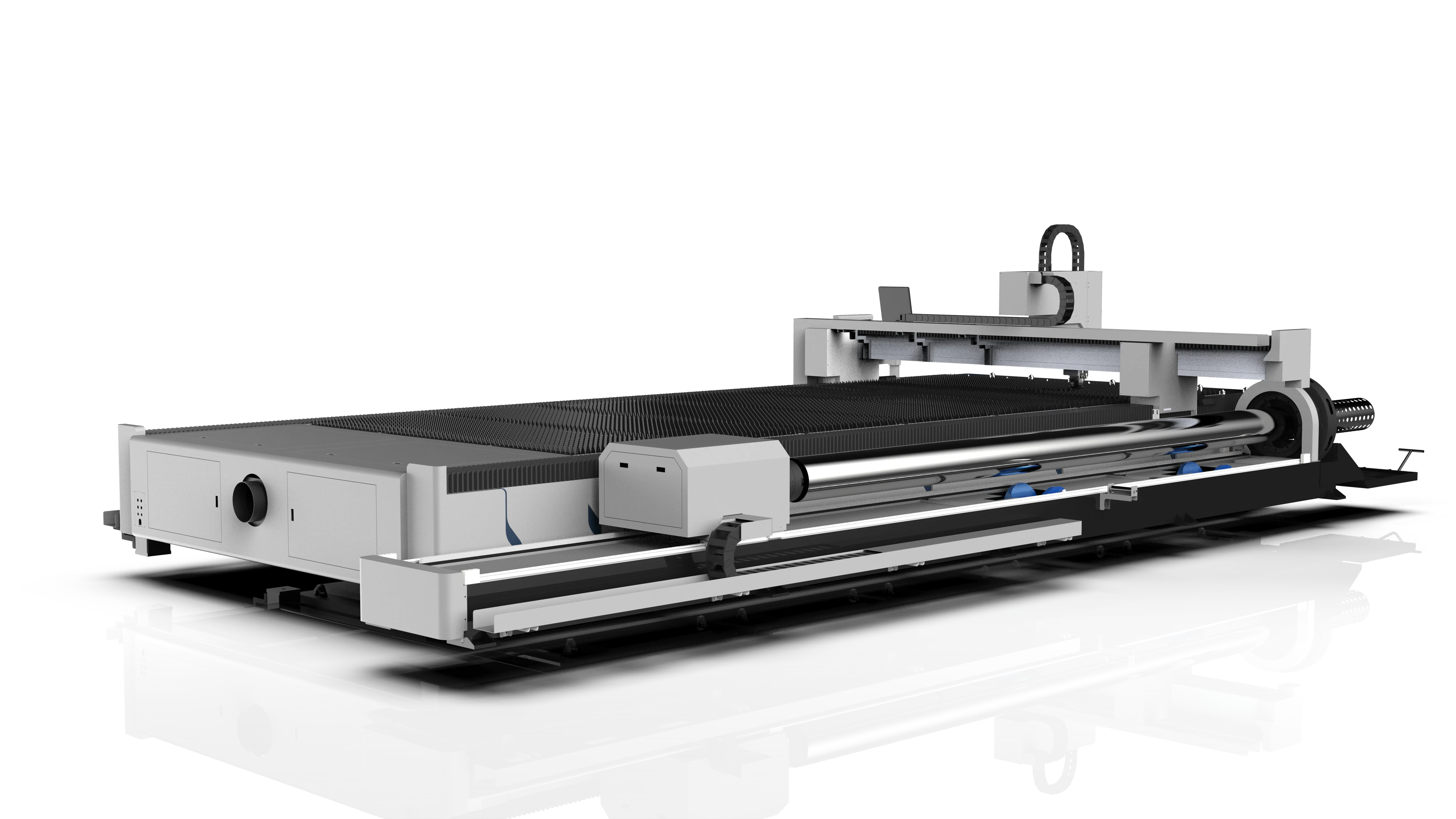 Станок для резки металлических листов и труб мощностью 1000 Вт волоконной лазерной