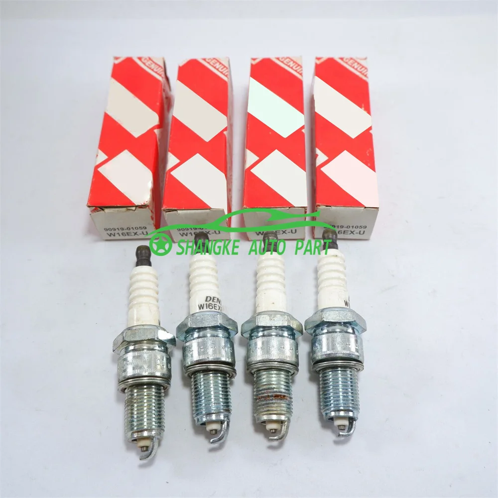 

4/6Pcs Spark Plug OEM 9091901059 90919-01059 W16EXU 3027 W16EX-U FOR TToyota NNissan SSuzuki DDaihatsu TTester Ignition Candles