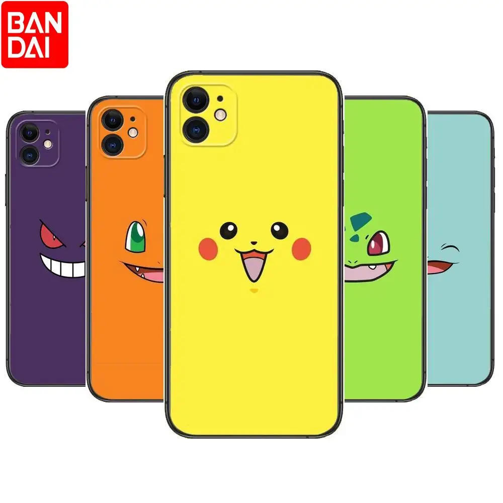 

Pokemon emoticon Phone Cases For iphone 13 Pro Max case 12 11 Pro Max 8 PLUS 7PLUS 6S XR X XS 6 mini se mobile cell
