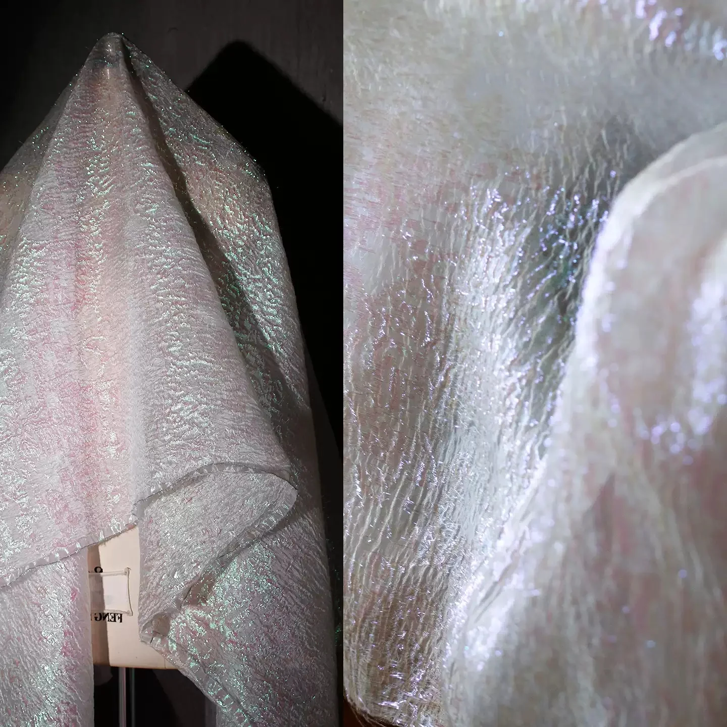 Фото Ткань Dream Color Shiny с 3D-текстурой и плиссировкой для китайской одежды, декораций для сцены, модных украшений и поделок своими руками №1