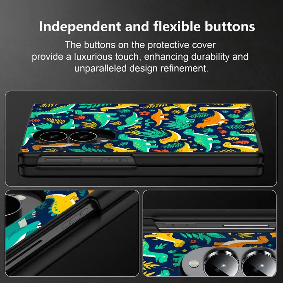 Фото Полностью закрывающий чехол с динозавром для Samsung Galaxy ZFold8 ZFold Wide Z Fold 8 Z Fold8 Wide. №2
