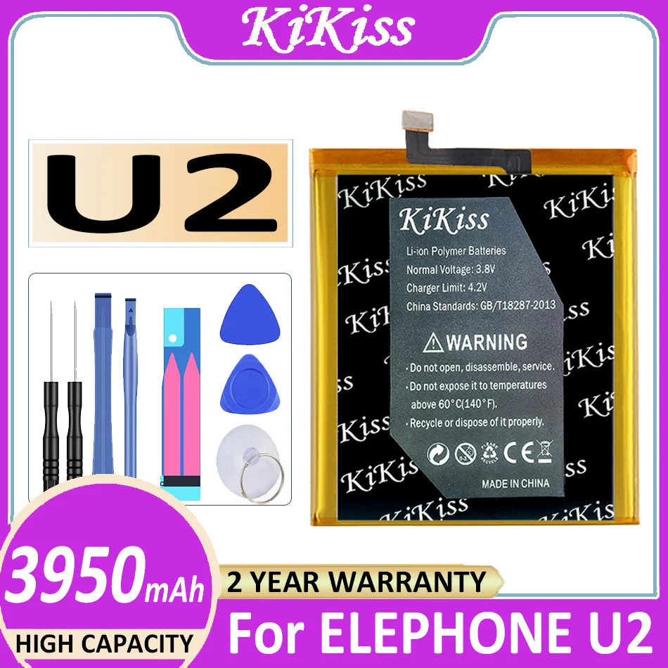 

KiKiss Powerful Battery U 2 3950mAh For ELEPHONE U2