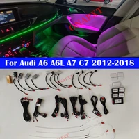 21 colors for audi a6 a7 c7 pa 2012 2018 door dashboard footwell mmi control decorative ambient light led atmosphere lamp strip