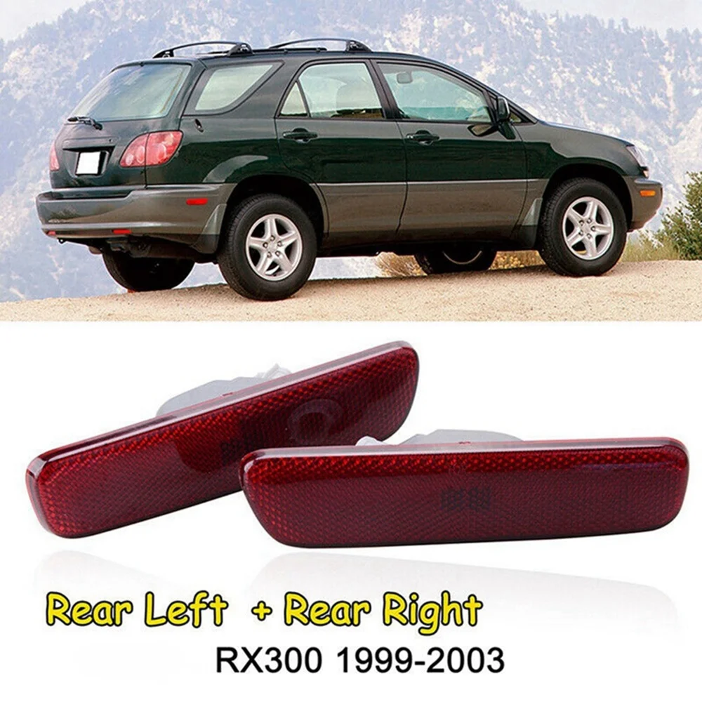 2X для LEXUS RX300 1999-2003 IS300 2001-05 Отражатель заднего бампера Красный светодиодный