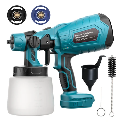 Bonacell Kablosuz Boya Püskürtme Araçları Makita için Boya Püskürtücü BL1830 Pil BL1840 BL1850 BL1860 Çoklu Sprey Desenleri