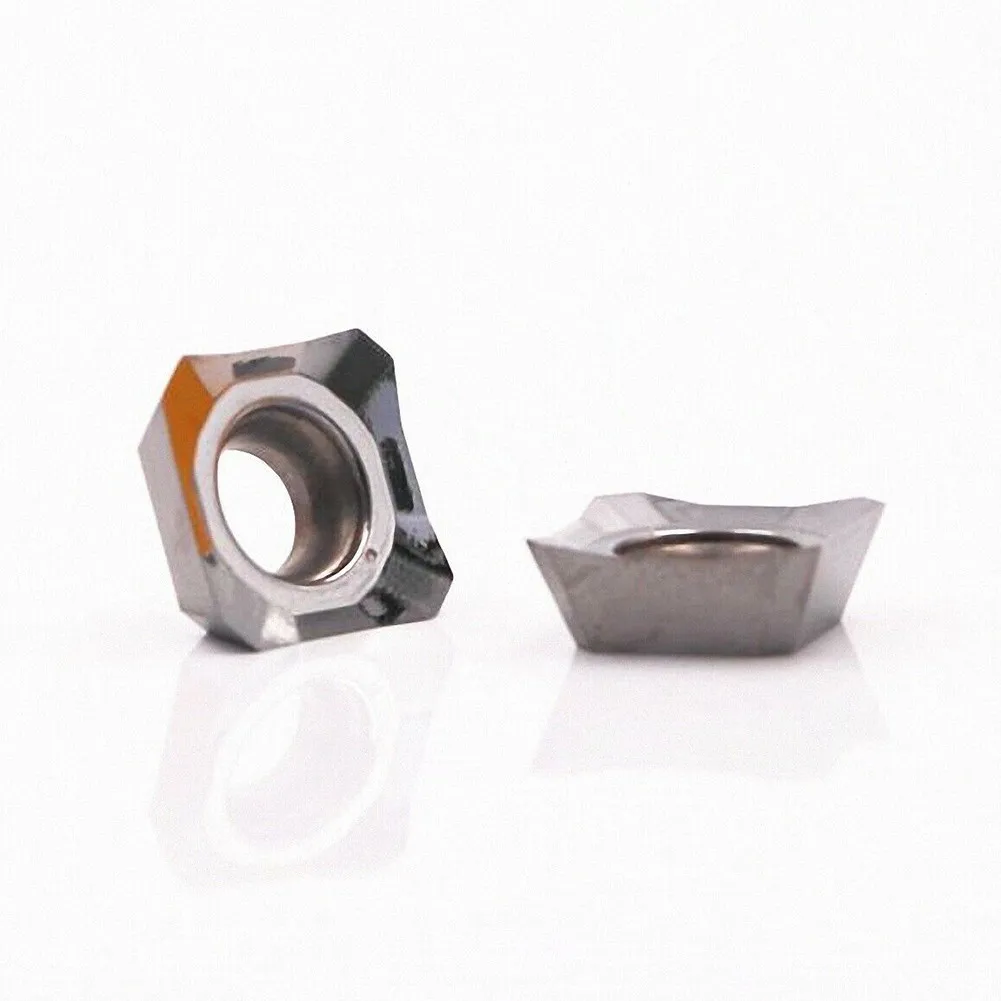 

Turning Tool Carbide Insert 10pcs 12mm*12mm Cemented Carbide For Semi-finishing Milling Insert SEET 45 ° Plane