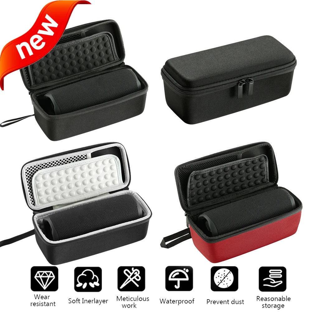 

Чехол для переноски, сумка для хранения для JBL Flip 6, портативный дорожный водонепроницаемый Органайзер с беспроводной Bluetooth-колонкой, пылеза...