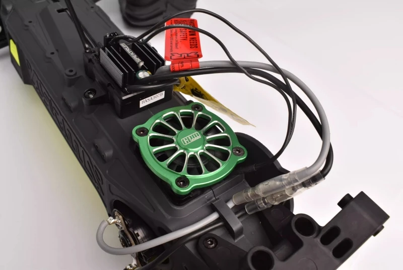 Вентилятор охлаждения с металлической рамой для ARRMA 1/10 горгон 4X2 MEGA 550 щеточный