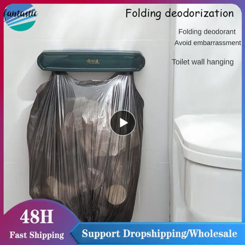 

Washstand Bathroom Towel Rack Household Shelf Storage Rack Multifunction Storage Foldable Kitchen Trash Bag Wall-mounted