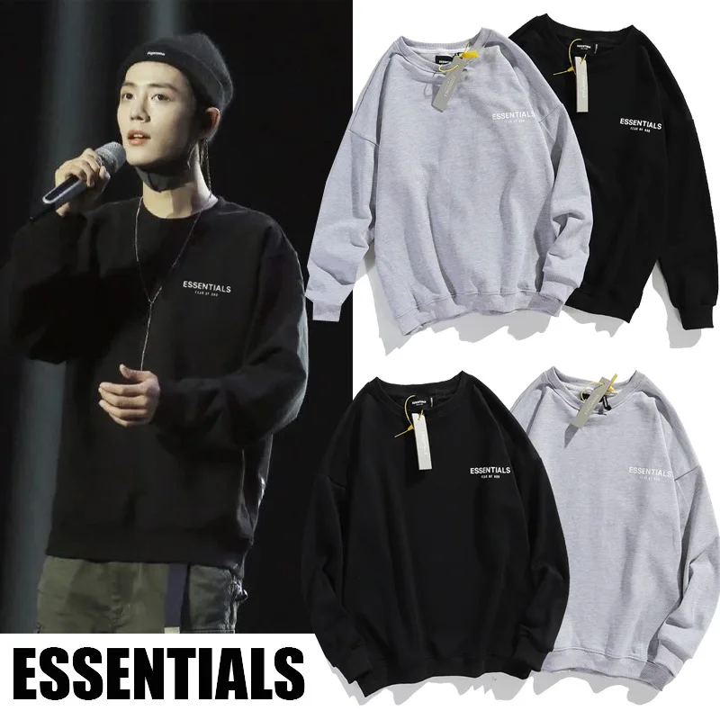 

ESSENTIALS New men and women casual Hoodie Sweatshirt designer brand Harajuku hip hop printed letter loose Unisex couple Hoodies