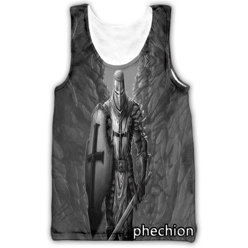 

Phechion Templar Арт 3D печать повседневная майка искусственная рубашка уличная одежда для мужчин/женщин Модный жилет A234
