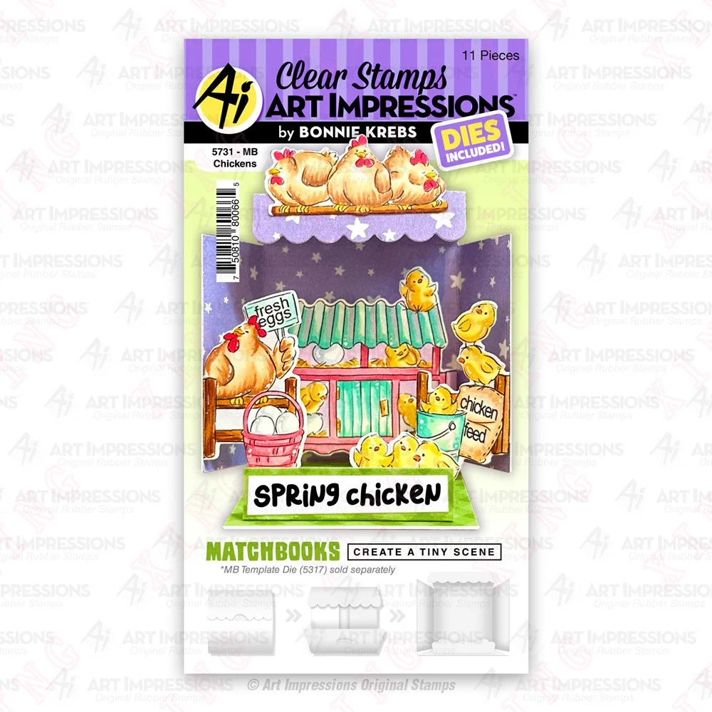 

2023 Album Card Silicone Stamps Set Matchbook Chickens New Metal Cutting Dies Scrapbook Diy Decoration Craft Embossing Stencils