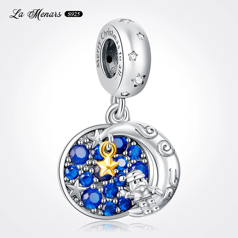 

Star Sea And Moon Old Man Bead Fit Original Brand Charm Bracelet Genuine Silver Plating Fine Jewelry DIY Making For Woman
