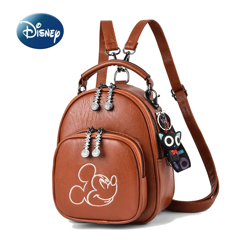 

Модный женский рюкзак Disney New Mickey's Fashion, милая мультяшная женская сумка, многофункциональная вместительная Высококачественная сумка с косым ...