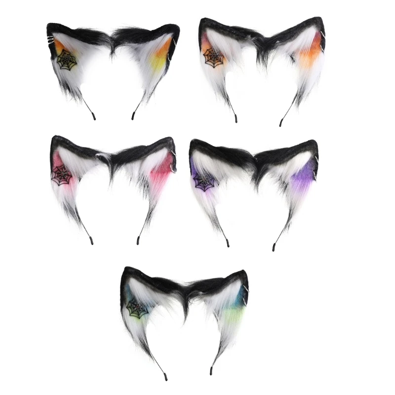 

Повязки на голову с кошачьими ушками, повязка для волос, обруч для волос для женщин и девочек, плюшевые аксессуары для волос