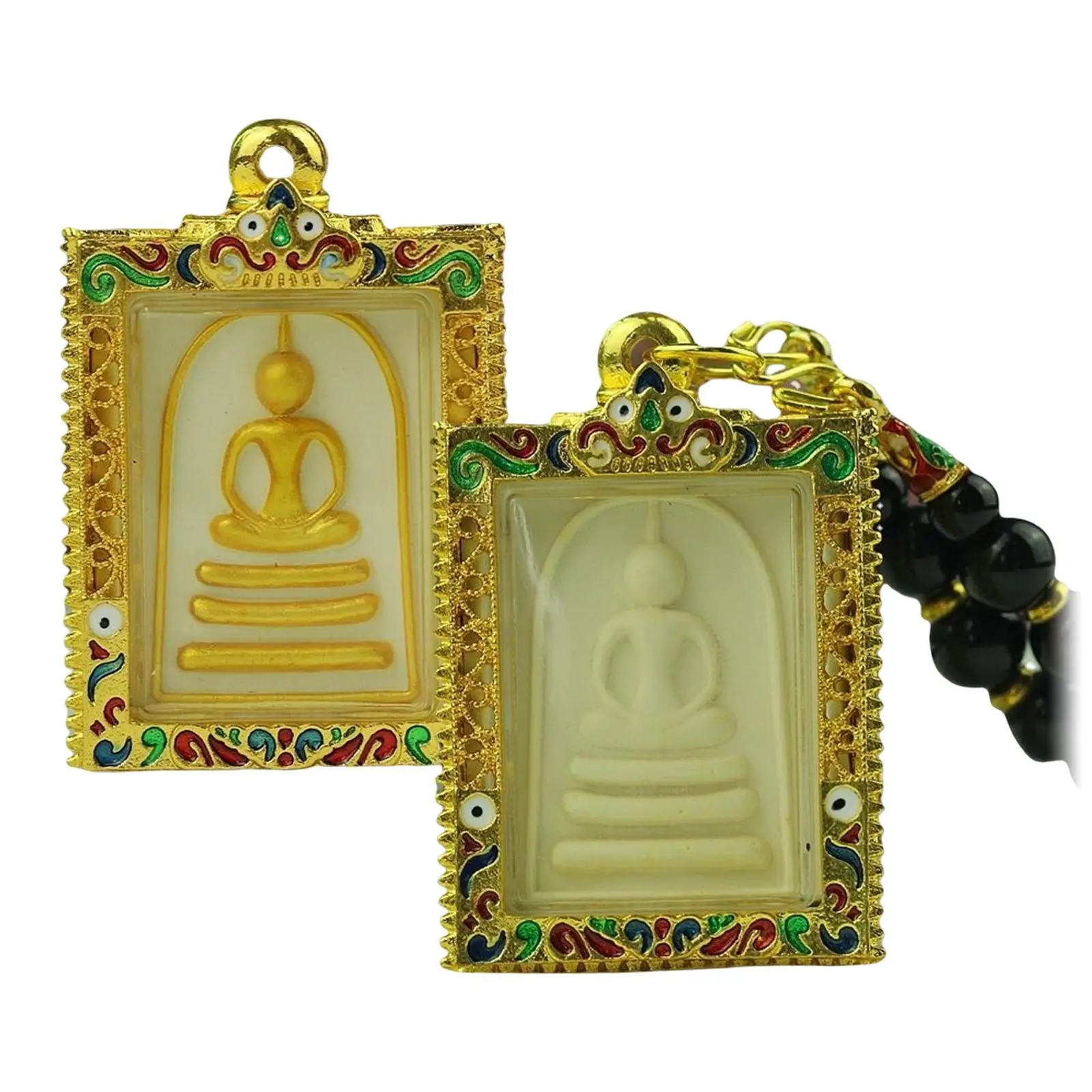 

Famous Amulet Pendant Phra Somdej Toh Buddha Thailand Gift Charm for Good Luck Protection Wish Happiness