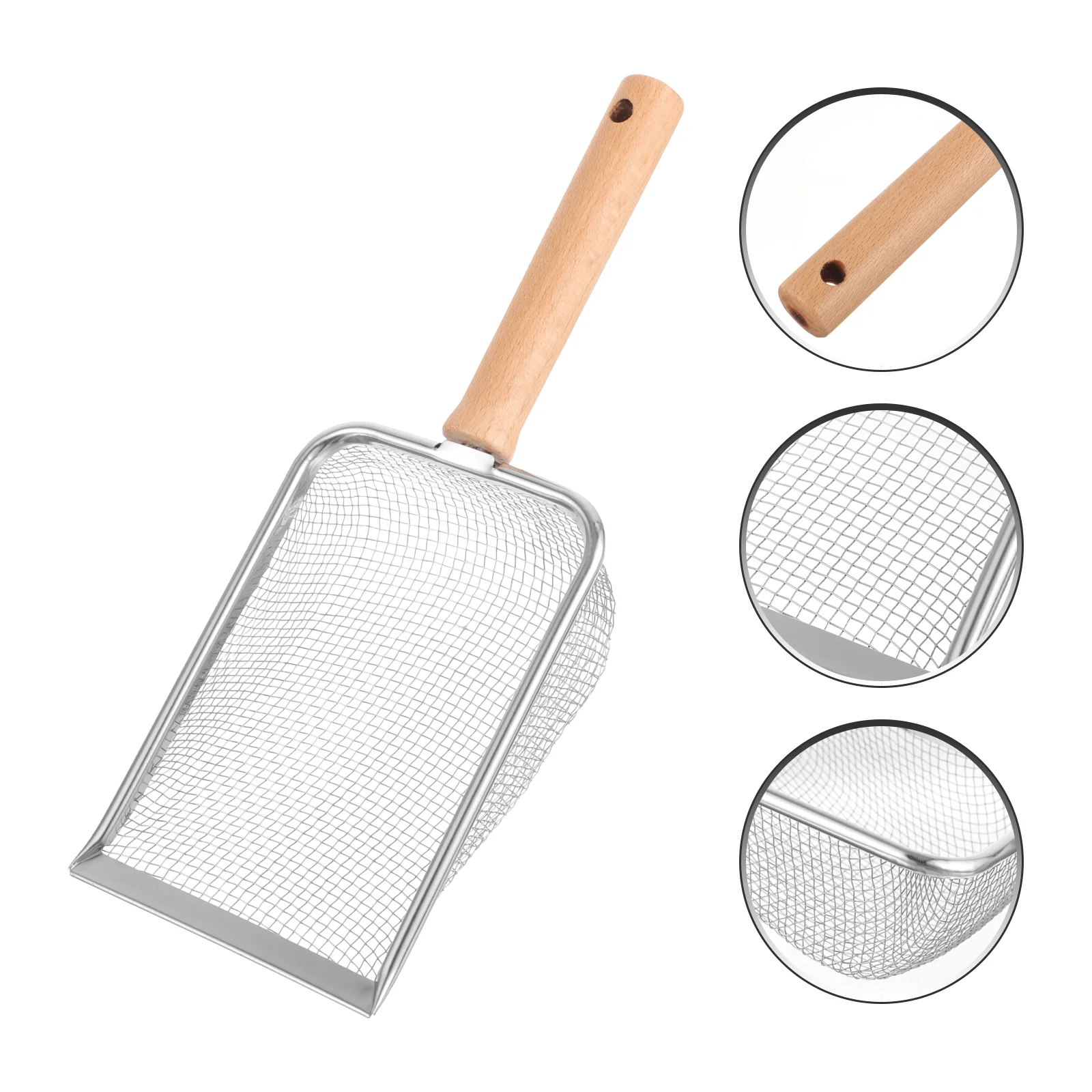 

Rutted Chicken Reptile Litter Clean Tool Reptiles Crawl Household Rock Sifter Wooden Pet Reptisoil