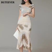 2022 new spring two piece set women hollow out square collar short sleeve tops high waist lace patchwork skirt suits mujer