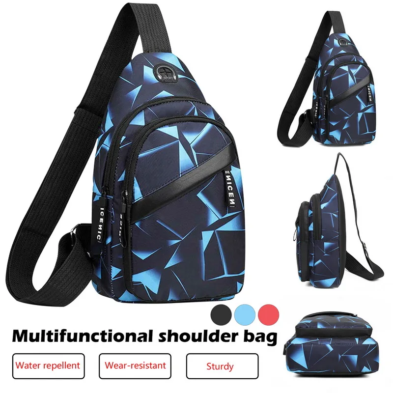 

Man Shoulder Crossbody Bag Short Travel Chest Bag Messenger Bags Outdoor Sport Single Shoulder Bags Multifunction Casual Tasche