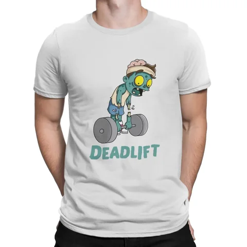 Футболка мужская для тренировок, модная рубашка из полиэстера с эффектом зомби и дэдлифтинга, для бодибилдинга, накачивания мышц в тренажерном зале