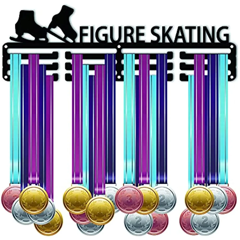 

Вешалка для демонстрации медалей, стойка для спортивных фигурок и катания на коньках, металлическая стойка для спортивных наград, прочные настенные коньки