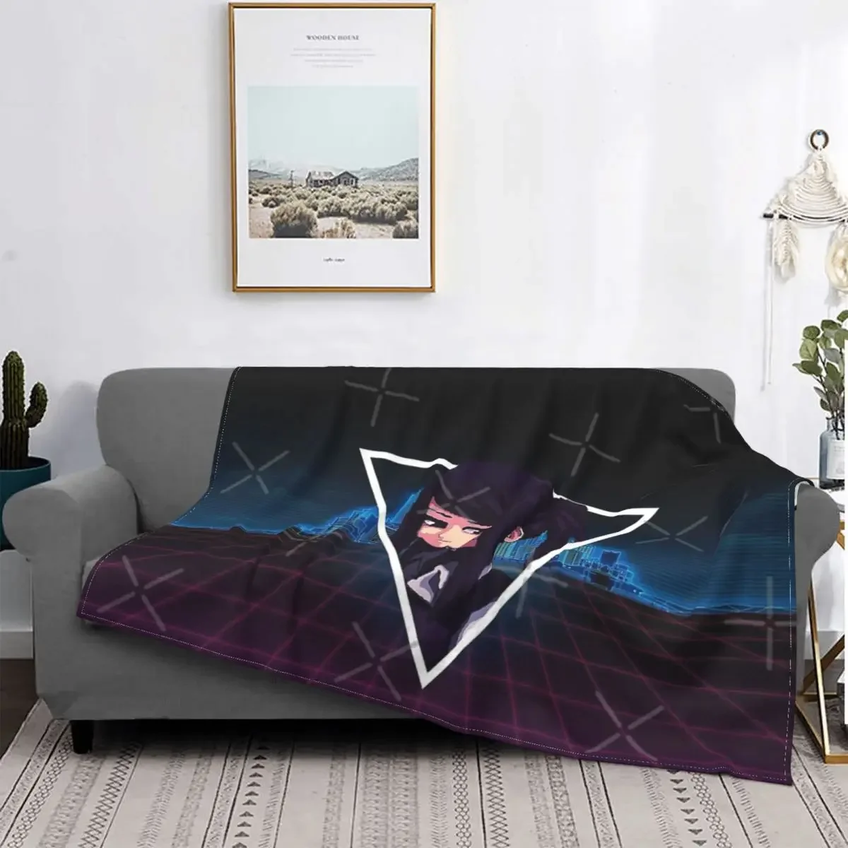 Jill Va-11 Hall-A одеяло покрывало для кровати клетчатый диван Детское Kawaii зимние