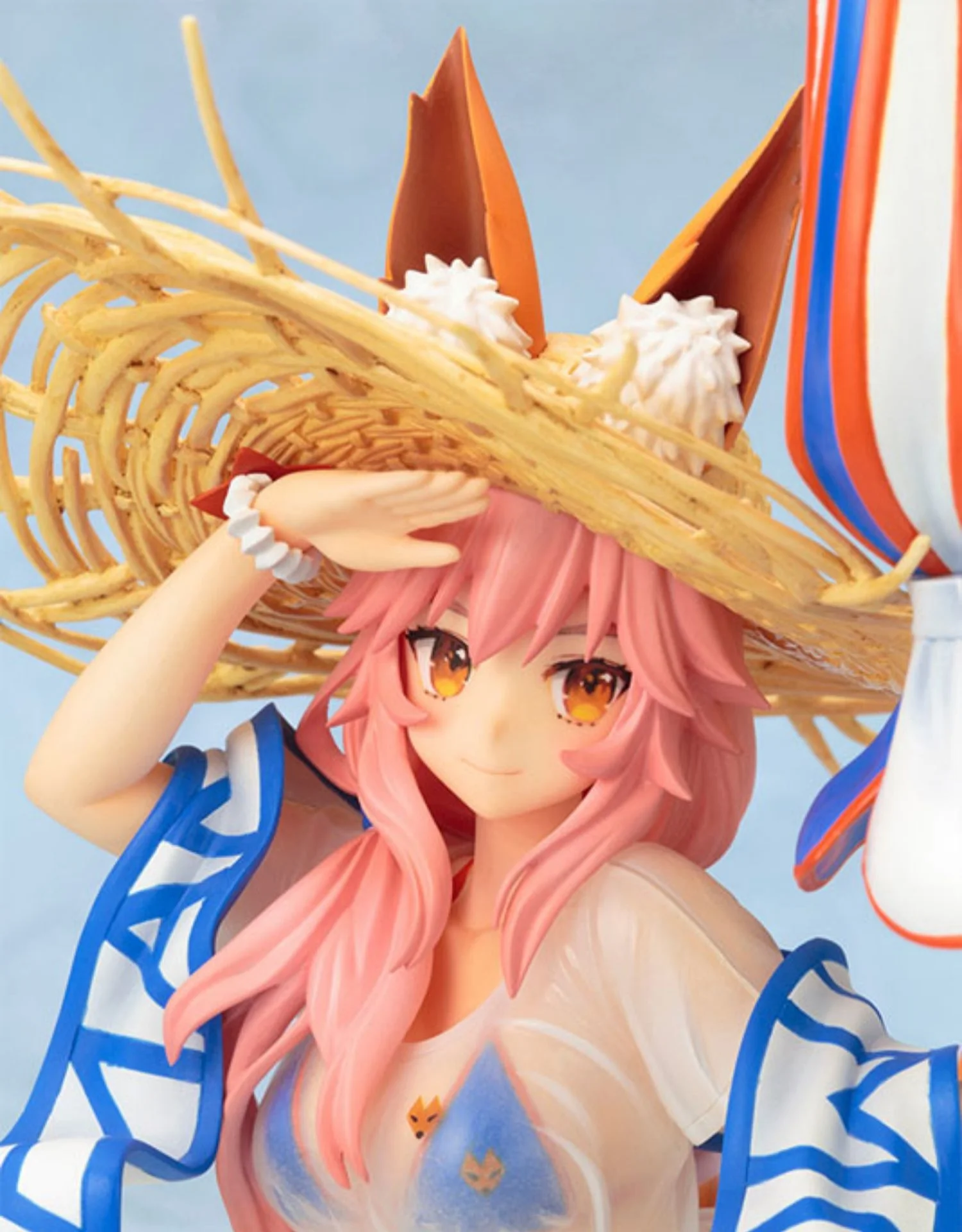 

100% оригинал: Fate Grand заказ, купальник тамамо no Mae Ver 38 см, фигура из ПВХ аниме, модель, игрушки, фигурки, кукла, подарок