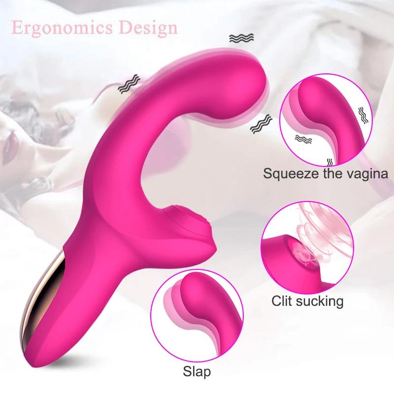 Вибратор для точки G фаллоимитатор с имитацией пальца Женский присосках клитора