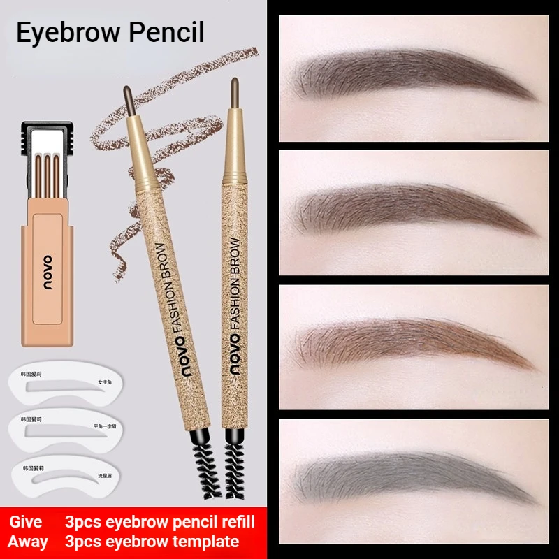 

Карандаш для бровей с двойной головкой, водостойкий