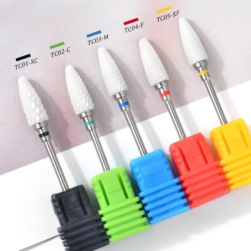 

Ceramics Nail Drill Bits Manicure Machine Rotate Ceramic Milling Cutter Accessories Nail Art Grinding Head Tool