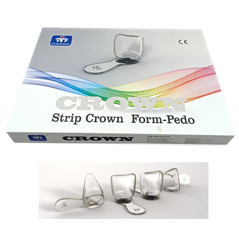 

24pcs New Orthodontic Resin Teeth Kids Crown for Primary Anterior Deciduous Front Teeth Dental Strip Crown Form-Pedo Kit 48pcs